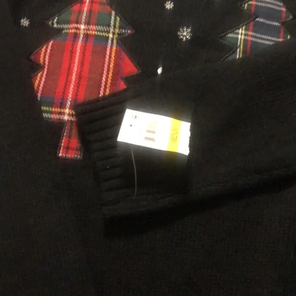 NWT Karen Scott long sleeve Christmas trees sweater-M - Picture 5 of 12